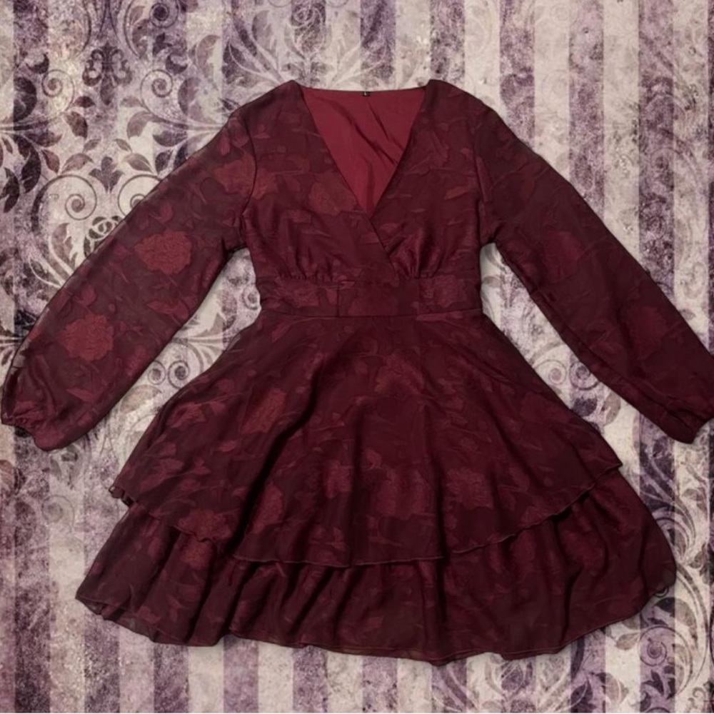 Burgundy fairy dress